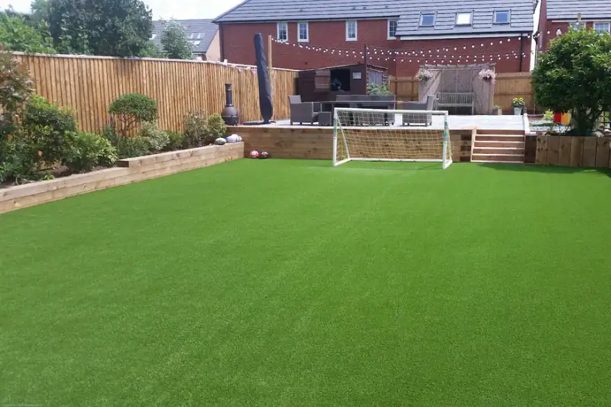 Artificial grass installation by Mango Landscapes