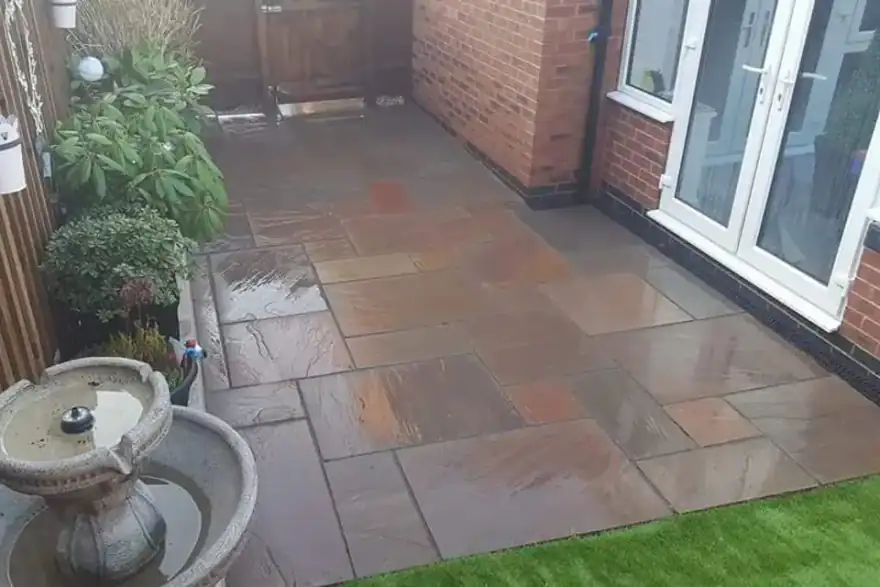 Artificial grass installation by Mansfield Ground Control