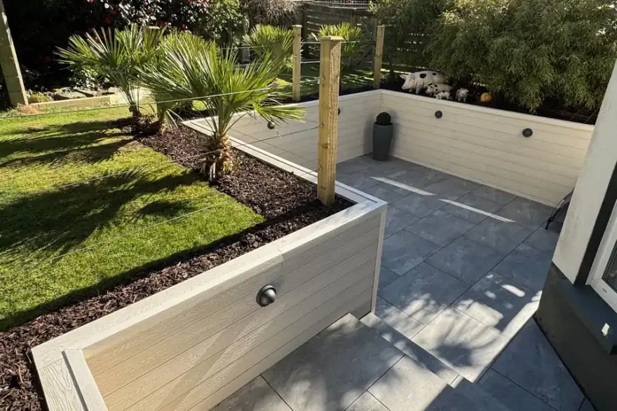 Artificial grass installation by Marshall Landscapes Bournemouth