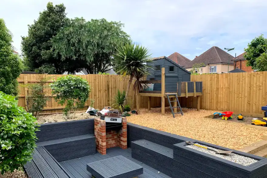 Artificial grass installation by Marshall Landscapes Bournemouth