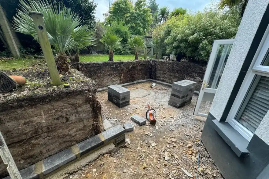 Artificial grass installation by Marshall Landscapes Bournemouth