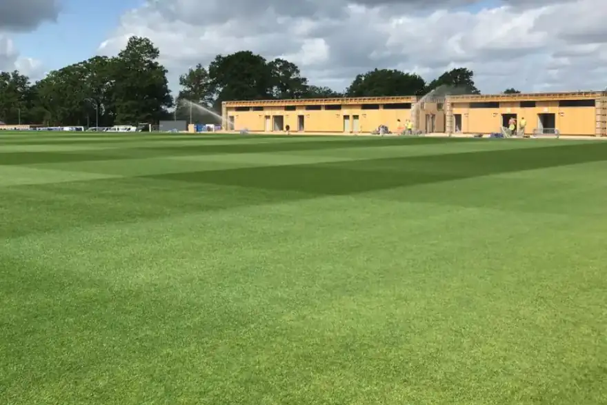 Artificial grass installation by McArdle Sport Tec