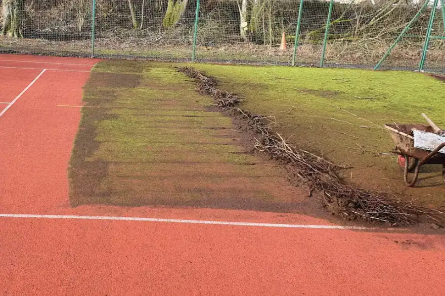 Artificial grass installation by McNab Sport