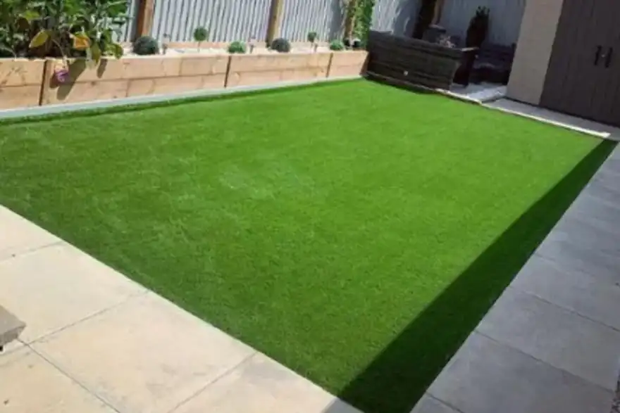 Artificial grass installation by MH Landscaping & Design