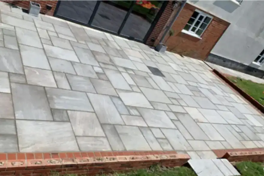 Artificial grass installation by MH Landscaping & Design
