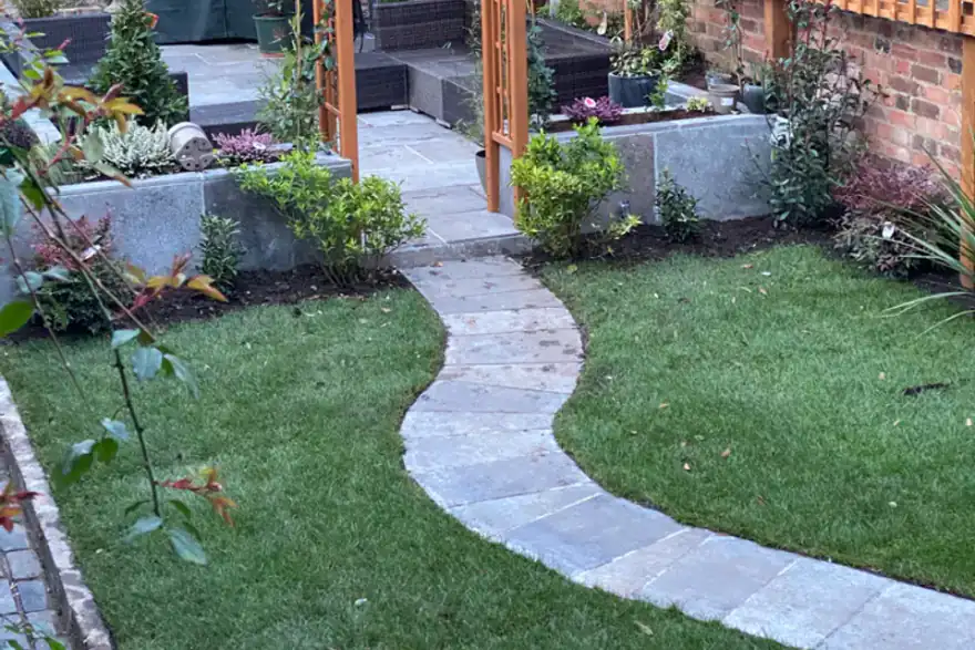 Artificial grass installation by Midlands Garden & Landscaping