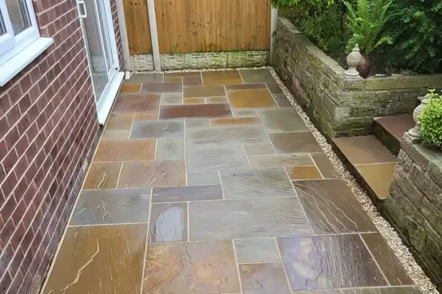 Artificial grass installation by More Than Fencing
