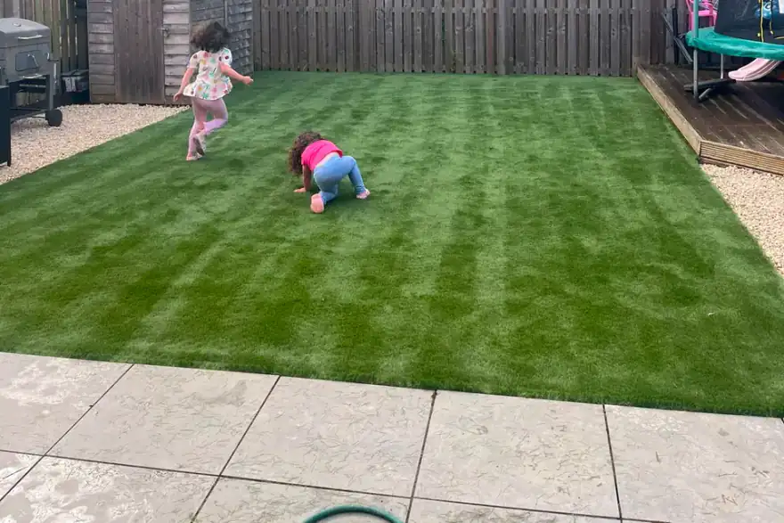 Artificial grass installation by mossenddriveways