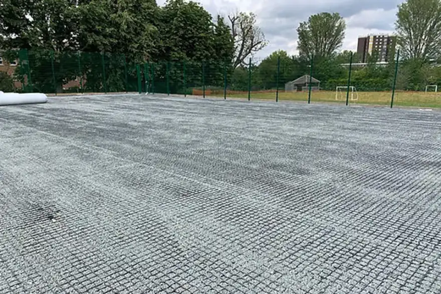 Artificial grass installation by MW Supplies
