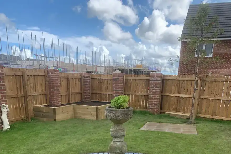 Artificial grass installation by NE Paving Limited