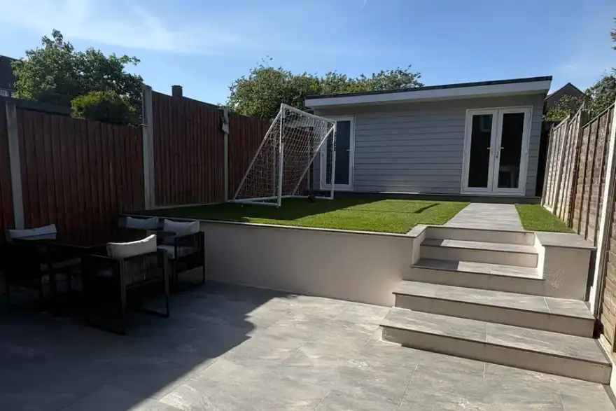 Artificial grass installation by NewScape