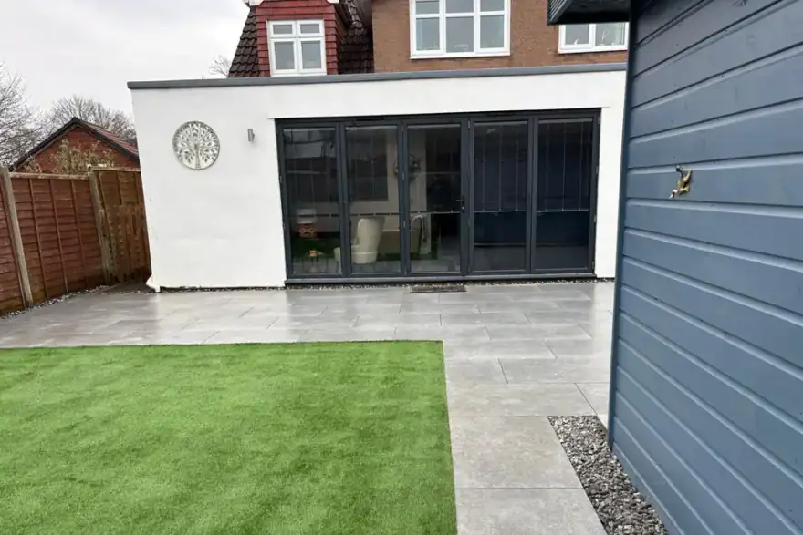 Artificial grass installation by Nick White Landscaping