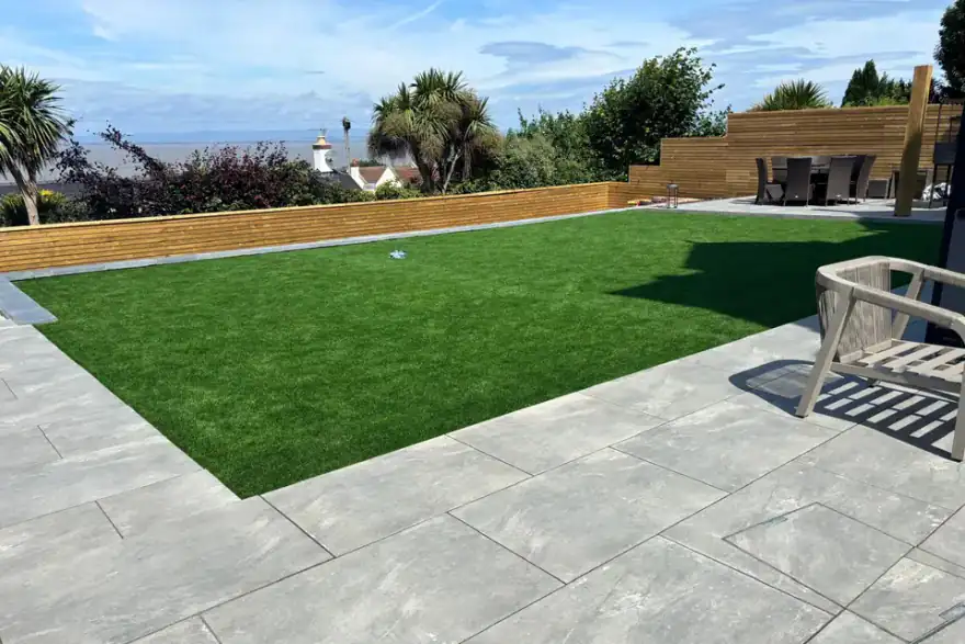 Artificial grass installation by Nick White Landscaping