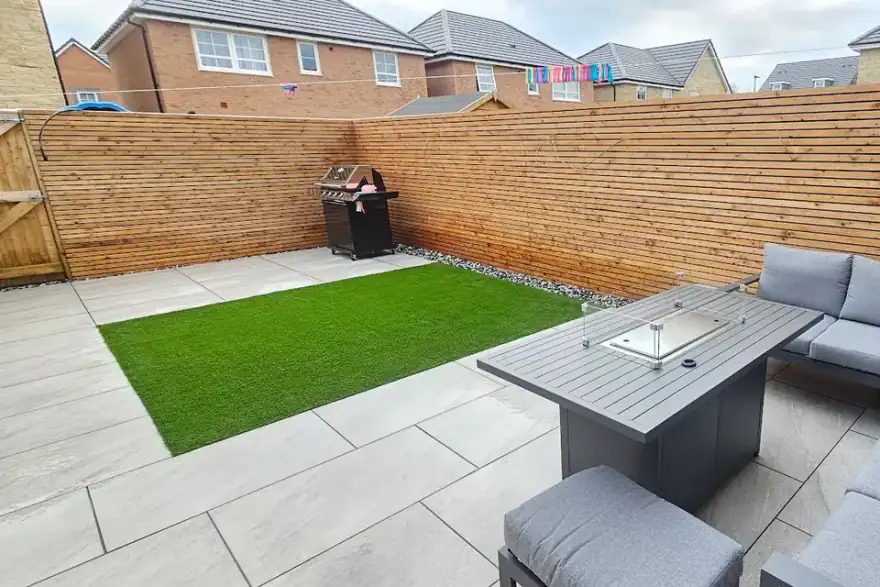 Artificial grass installation by Northwest Gardening Solutions