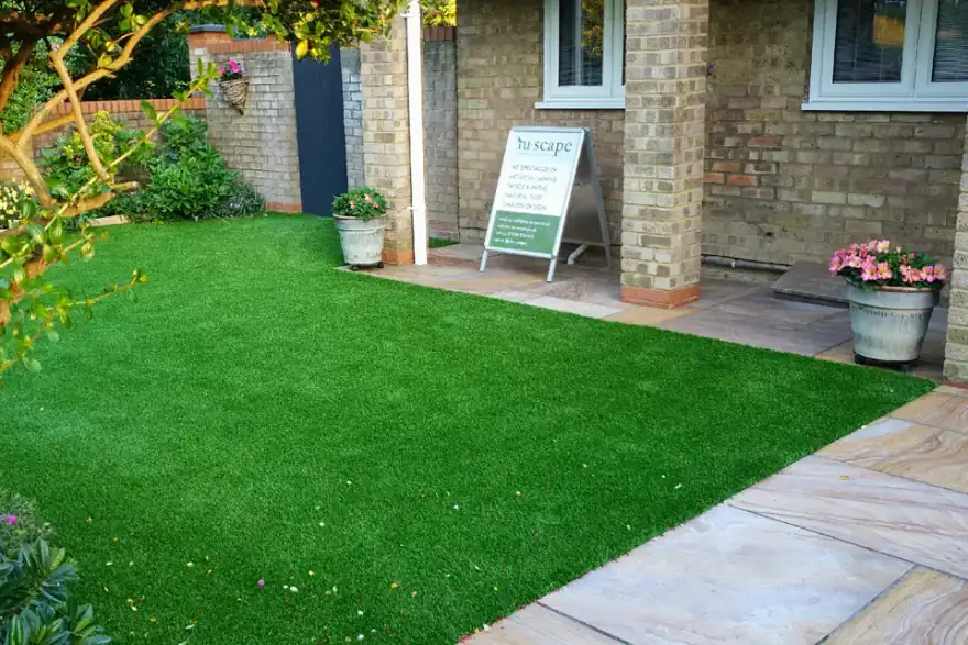 Artificial grass installation by Nu-Scape