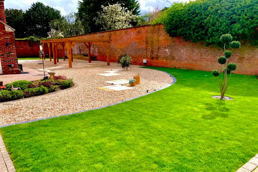 Artificial grass installation by Oak Tree Landscaping and Civils