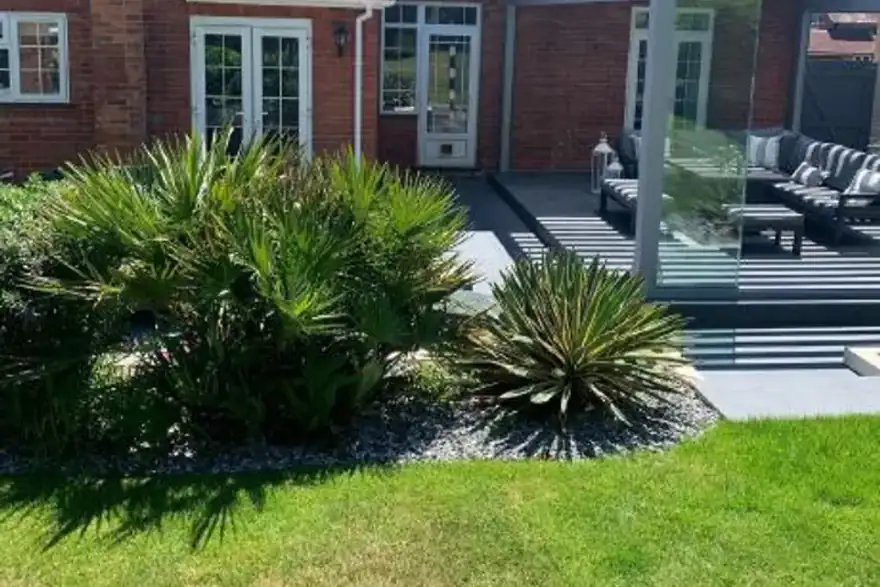 Artificial grass installation by Optimum Landscapes