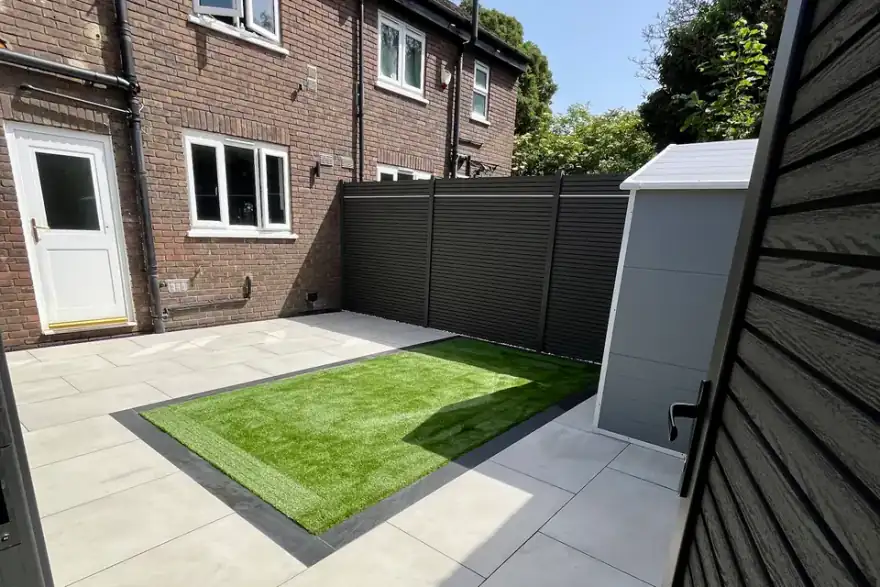 Artificial grass installation by PA Brothers Landscaping