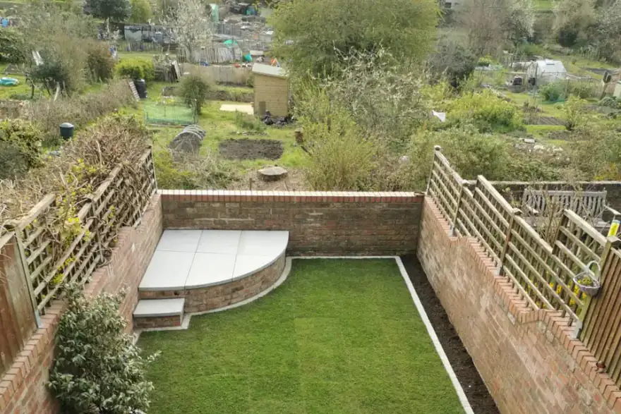 Artificial grass installation by Paul Cox Landscaping