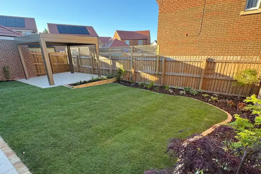 Artificial grass installation by Paul Cox Landscaping