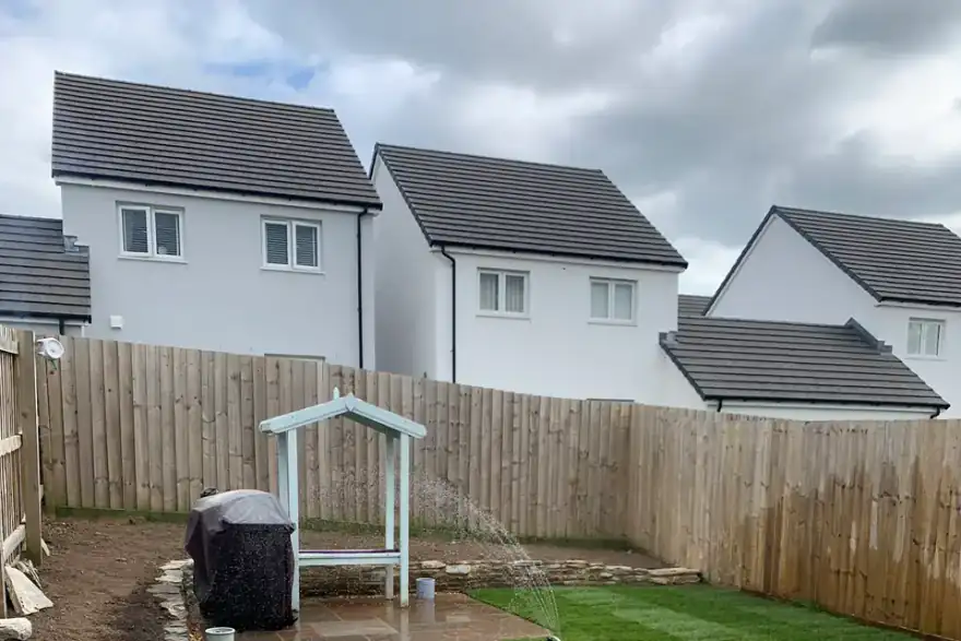 Artificial grass installation by Penwarne Landscaping