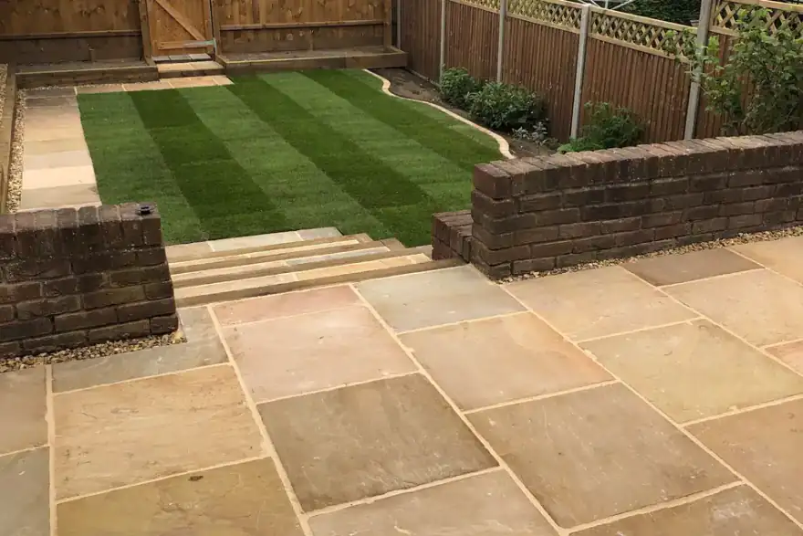 Artificial grass installation by PGS Stamford