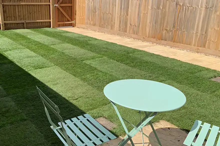 Artificial grass installation by PGS Stamford