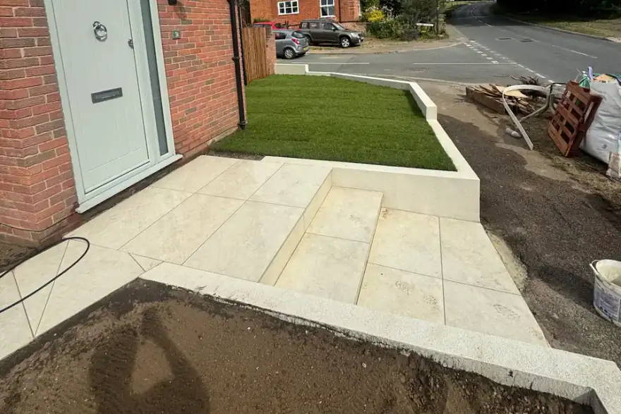 Artificial grass installation by Philgud Gardens