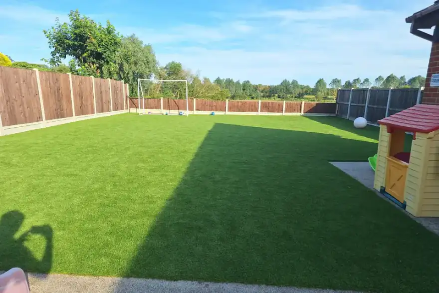 Artificial grass installation by Premier Artificial Lawns