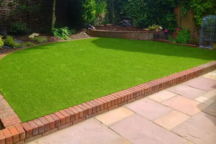 Artificial grass installation by Premium Landscaping
