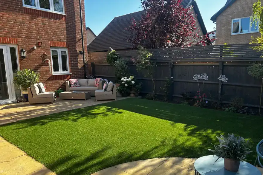 Artificial grass installation by Premium Landscaping