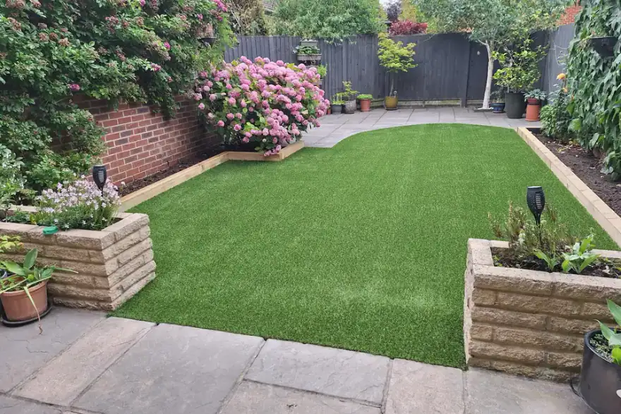 Artificial grass installation by Premium Landscaping