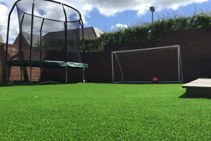 Artificial grass installation by Prestige Lawns