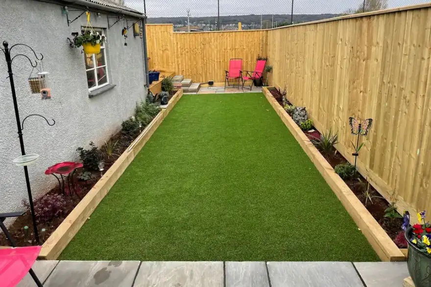 Artificial grass installation by Price Brothers Landscaping