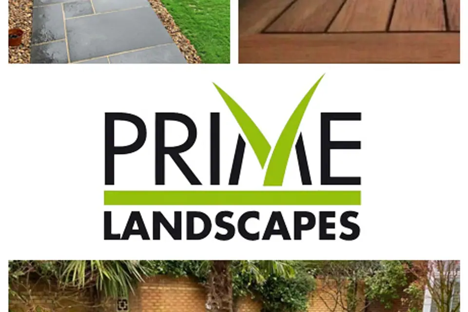Collage of landscaping projects completed by Prime Landscapes