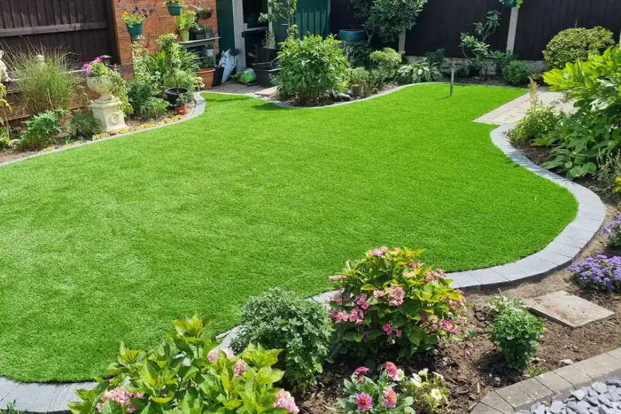 Artificial grass installation by PW Tree Care & Landscaping Services