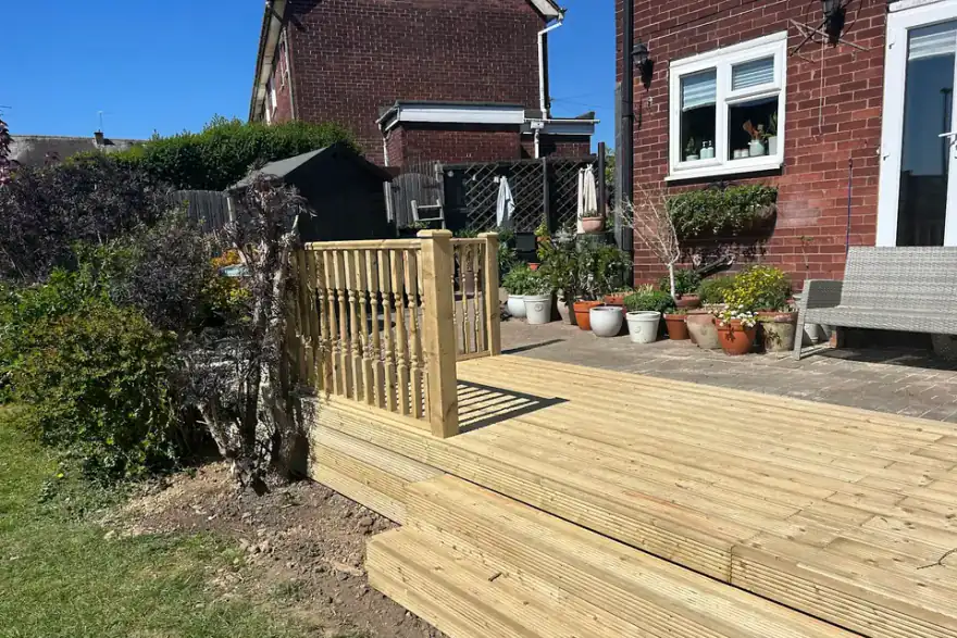 Artificial grass installation by R. Smith Garden Serv