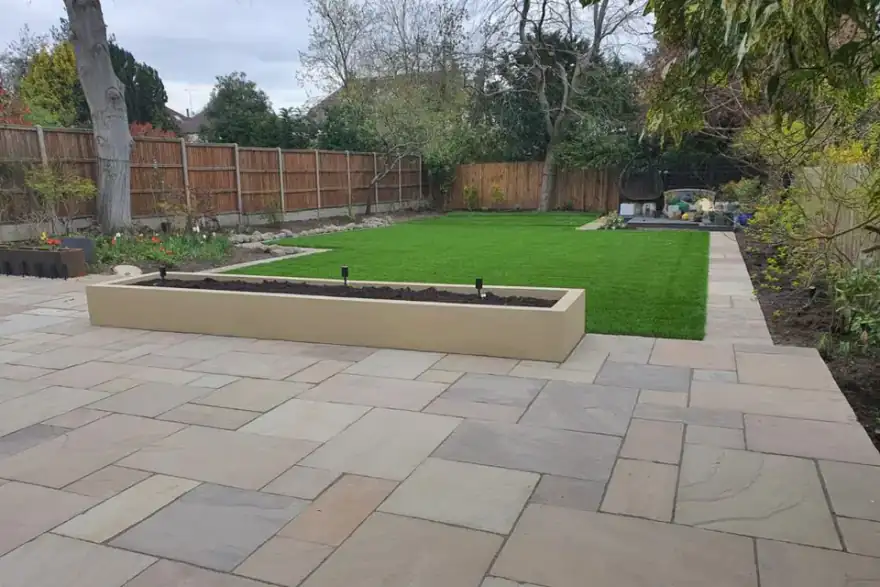 Artificial grass installation by Rance Landscapes Ltd