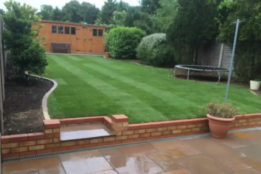 Artificial grass installation by Rance Landscapes Ltd