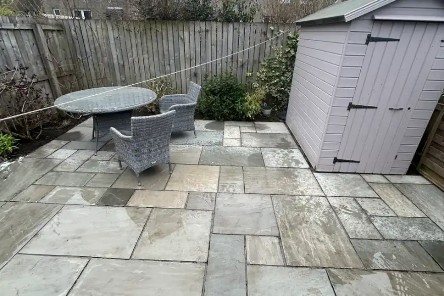Artificial grass installation by Riverside Landscaping