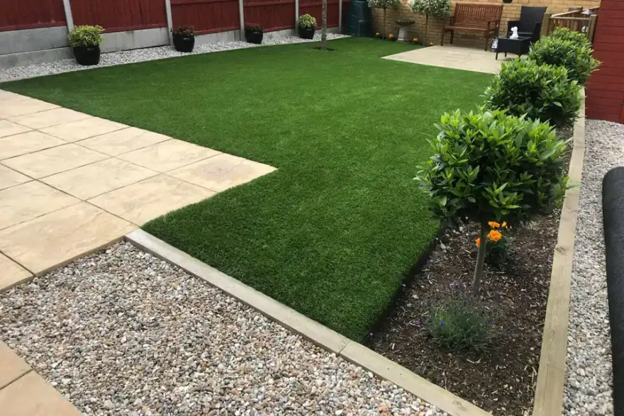 Artificial grass installation by RKR Services