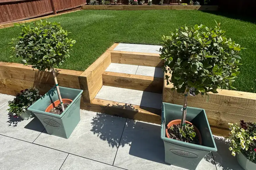 Artificial grass installation by Rock Landscape Gardening