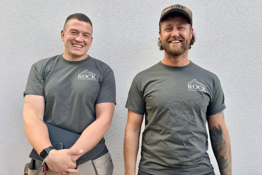 Team behind Rock Landscape Gardening.