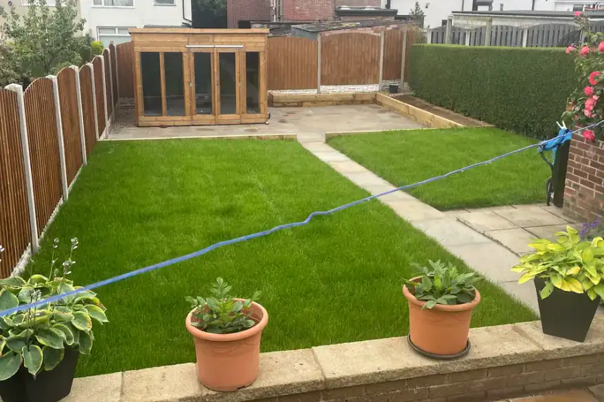 Artificial grass installation by Rotherham Driveways by Dearne Valley Landscapes