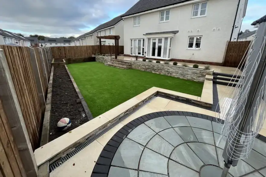 Artificial grass installation by RS Landscaping & Construction