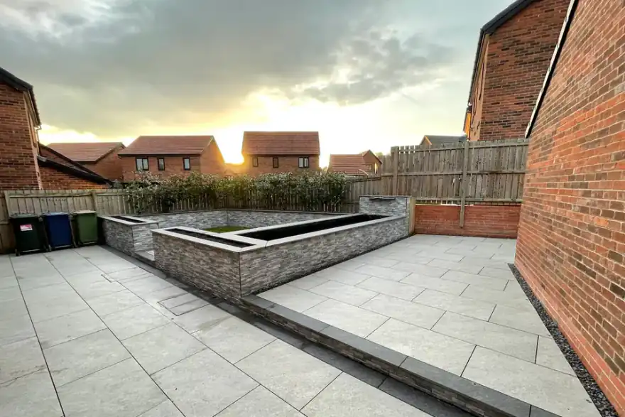 Artificial grass installation by S&T Landscapes - Patios Middlesbrough