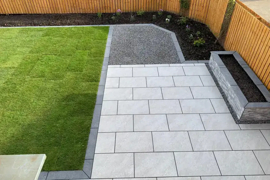 Artificial grass installation by S&T Landscapes