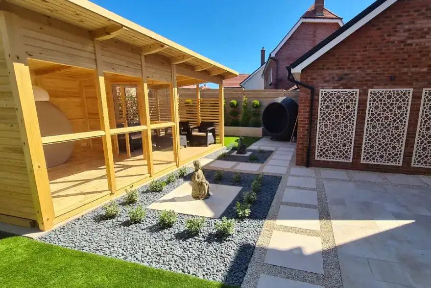 Artificial grass installation by S Turner Landscaping