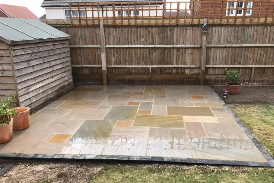 Artificial grass installation by Salisbury Landscaping Solutions