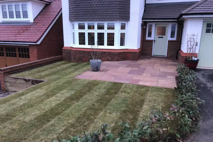 Artificial grass installation by Salisbury Landscaping Solutions